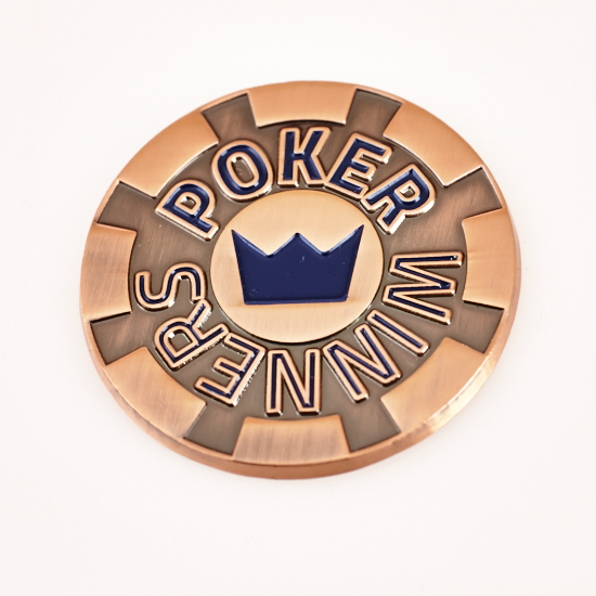 POKER WINNERS, BRONZE Coloured, Poker Card Guard