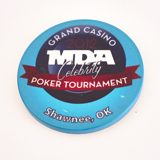 GRAND CASINO, MDA CELEBRITY POKER TOURNAMENT, Poker Card Guard Chip