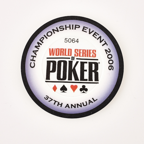 WSOP 2006, Numbered 5064, POKER ALL IN DEALER BUTTON