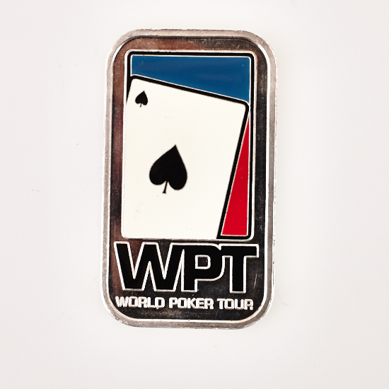 WPT WORLD POKER TOUR, FINAL TABLE, LEGENDS OF POKER, .999 SILVER, Poker Card Guard Ingot