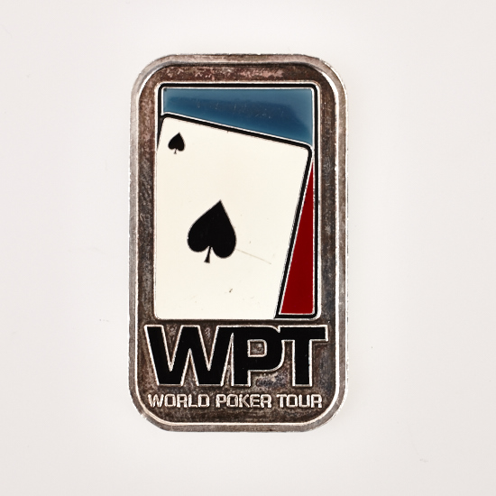 WPT WORLD POKER TOUR, FINAL TABLE, PARTY POKER MILLION, MARCH 18 2004, .999 SILVER, Poker Card Guard Ingot