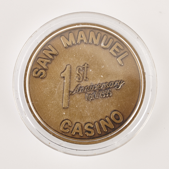SAN MANUEL CASINO,1st ANNIVERSARY, Poker Card Guard