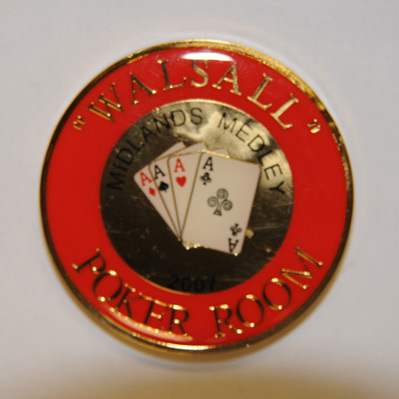 “WALSALL” POKER ROOM, MIDLANDS MEDLEY 2007, GROSVENOR CASINOS, Poker Card Guard