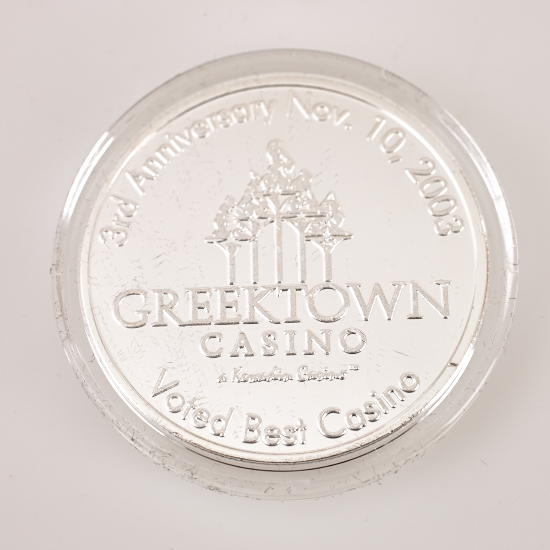 GREEKTOWN CASINO, 3rd ANNIVERSARY, VOTED BEST CASINO, Poker Card Guard