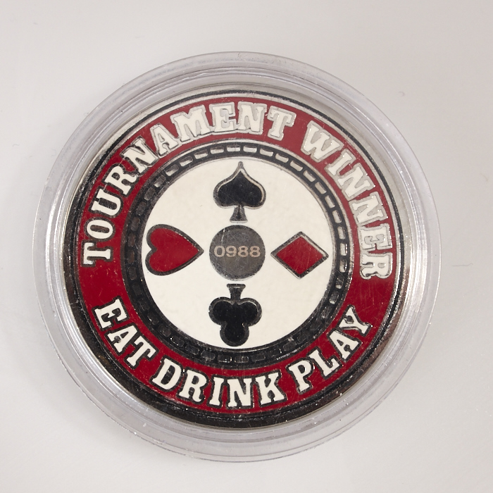 NPPL NATIONAL PUB POKER LEAGUE (No. 0988) TOURNAMENT WINNER, EAT DRINK PLAY, Poker Card Guard