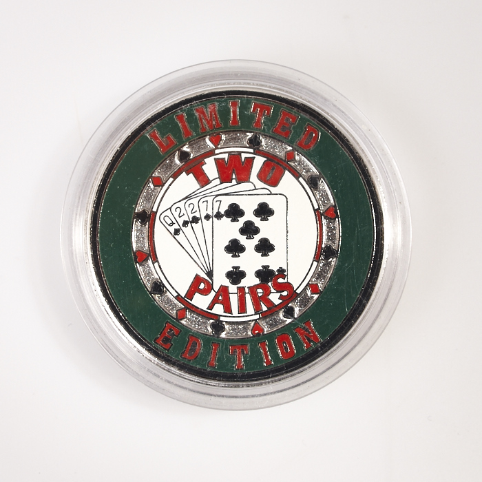 NPPL NATIONAL PUB POKER LEAGUE (No. 48240), LIMITED EDITION TWO PAIRS, Poker Card Guard