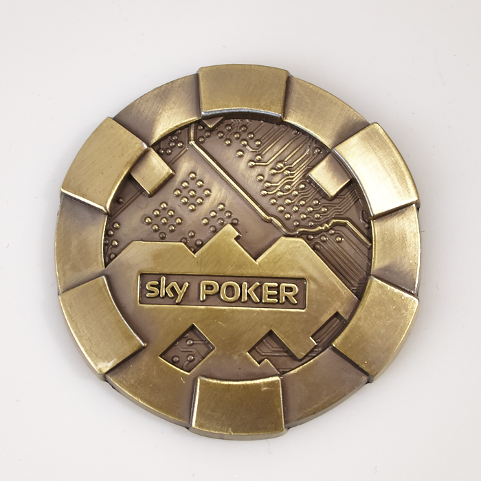 SKY POKER, BRONZE, Poker Card Guard