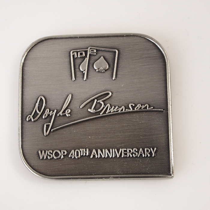 DOYLE BRUNSON WSOP WORLD SERIES OF POKER 40th ANNIVERSARY, Poker Card Guard