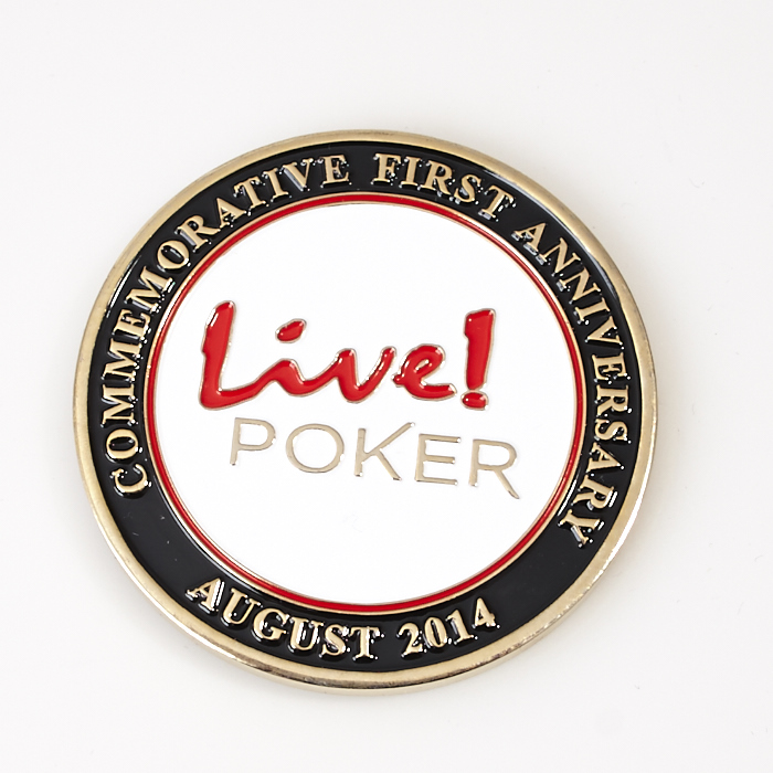 MARYLAND LIVE POKER COMMEMORATIVE FIRST ANNIVERSARY AUGUST 2014, Poker Card Guard