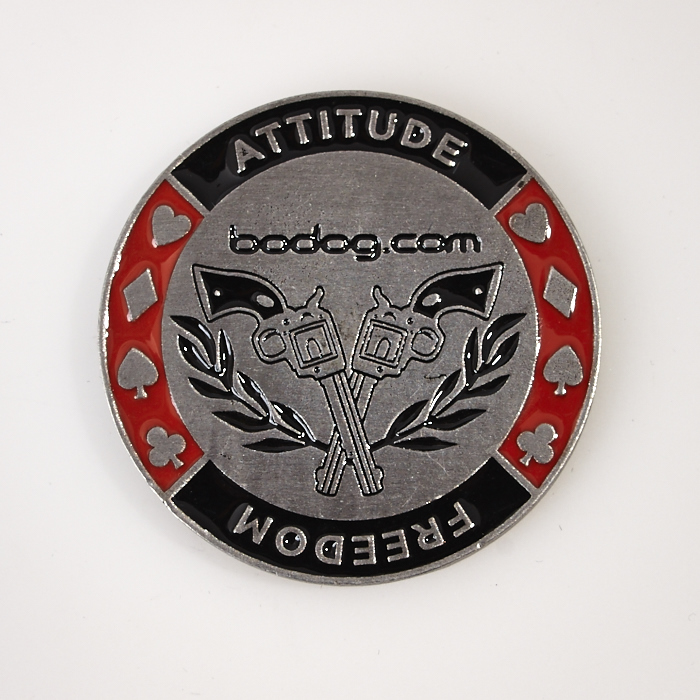BODOG, ATTITUDE FREEDOM, LIVE BY YOUR OWN RULES, Poker Card Guard