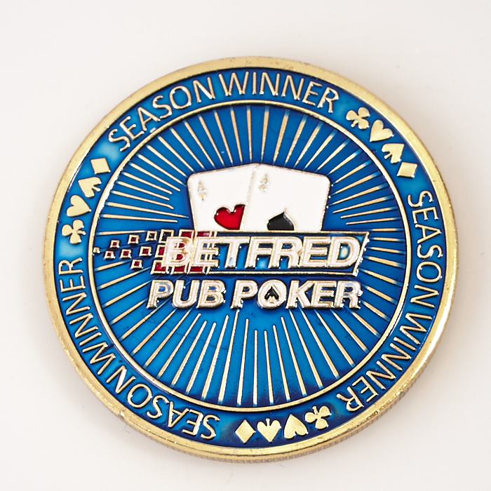 BET FRED PUB POKER, SEASON WINNER, Poker Card Guard
