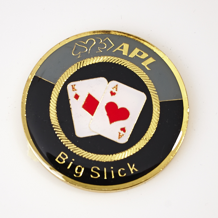 APL AUSTRALIAN POKER LEAGUE, BIG SLICK (King Diamonds and Ace Hearts) EVENT WINNER, Poker Card Guard