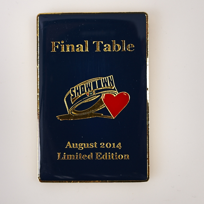 SHOWDOWN, FINAL TABLE, AUGUST 2014, LIMITED EDITION, Poker Card Guard