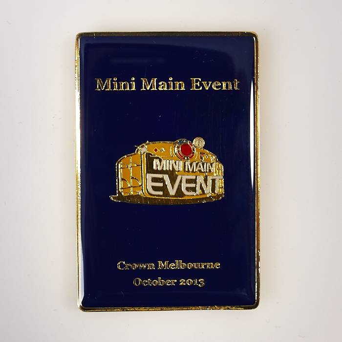 MINI MAIN EVENT, CROWN MELBOURNE, OCTOBER 2013, Poker Card Guard
