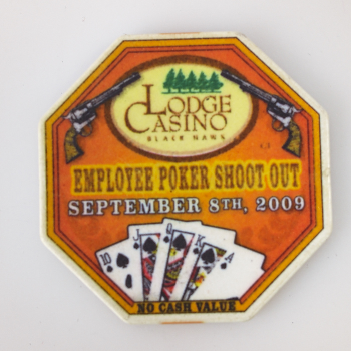 LODGE CASINO, THE GILPIN CASINO, EMPLOYEE POKER SHOOT OUT, Poker Octagon Card Guard
