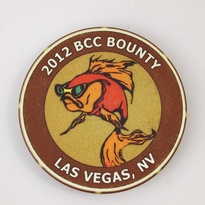 BARGE 2012 BCC BOUNTY, LAS VEGAS, NV, Poker Chip Card Guard