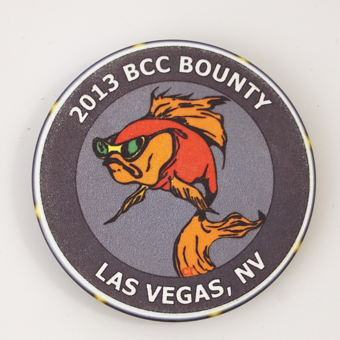 BARGE 2013 BCC BOUNTY, LAS VEGAS, NV, Poker Chip Card Guard