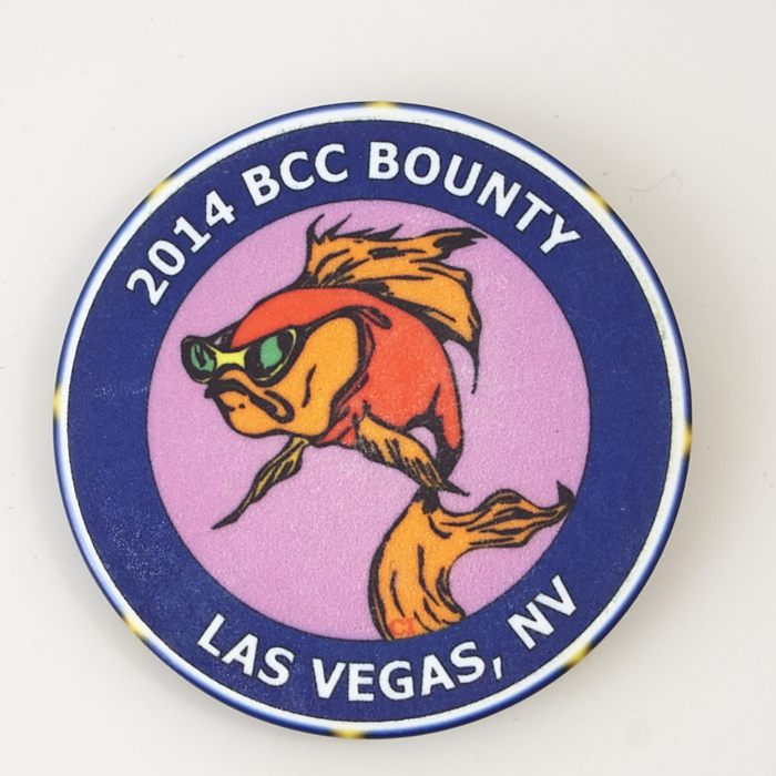 BARGE 2014 BCC BOUNTY, LAS VEGAS, NV, Poker Chip Card Guard