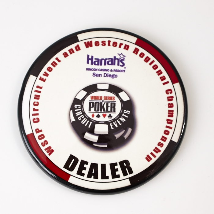 WSOP WORLD SERIES OF POKER, HARRAH’S CASINO, SAN DIEGO, Poker Dealer Button