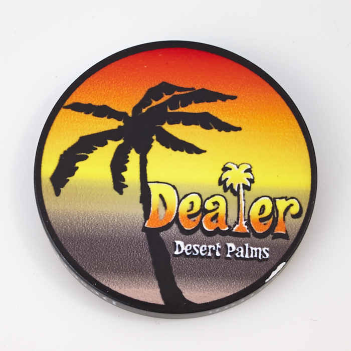 DESERT PALMS, Poker Dealer Button