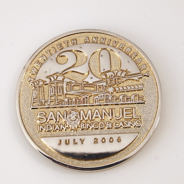 SAN MANUEL INDIAN CASINO, 20th ANNIVESARY, JULY 2006, Poker Card Guard