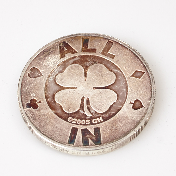 ONE-IN-A MILLION, ALL IN, 4 LEAF CLOVER, Poker Card Guard