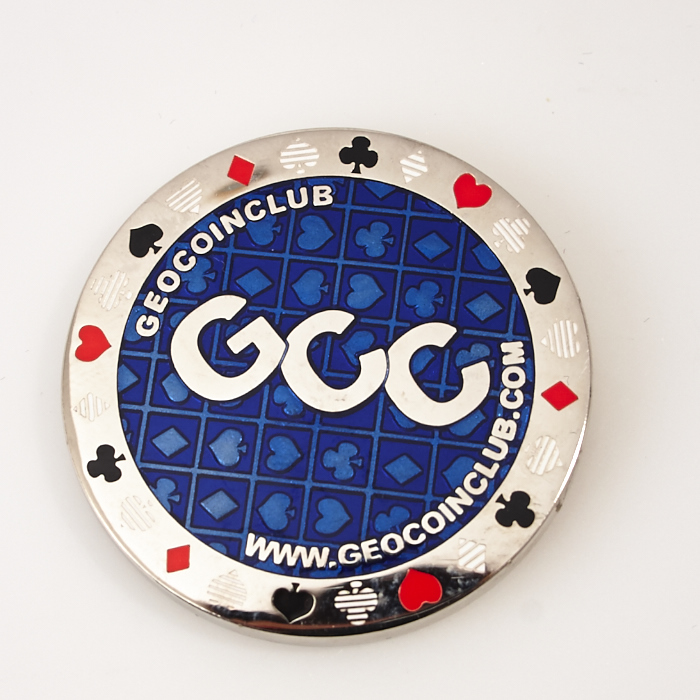 GCC GEOCOIN CLUB, TEXAS HOLD’EM CACHERS, Poker Card Guard