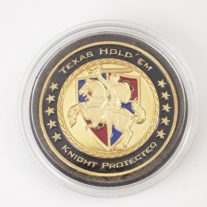 TEXAS HOLD’EM, KNIGHT PROTECTED, Poker Card Guard