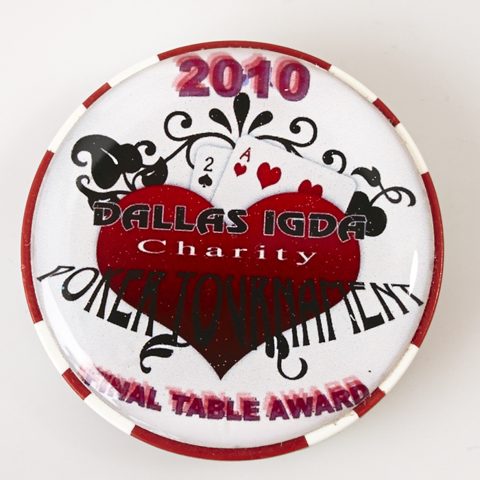 DALLAS IGDA CHARITY POKER TOURNAMENT, FINAL TABLE AWARD, Poker Card Guard