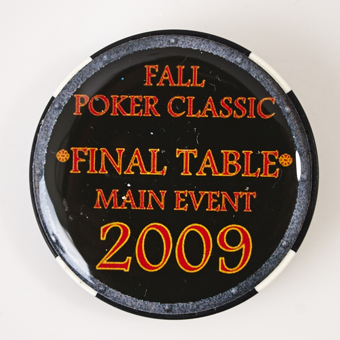 CANTERBURY PARK, FALL POKER CLASSIC, FINAL TABLE MAIN EVENT 2009, Poker Card Guard