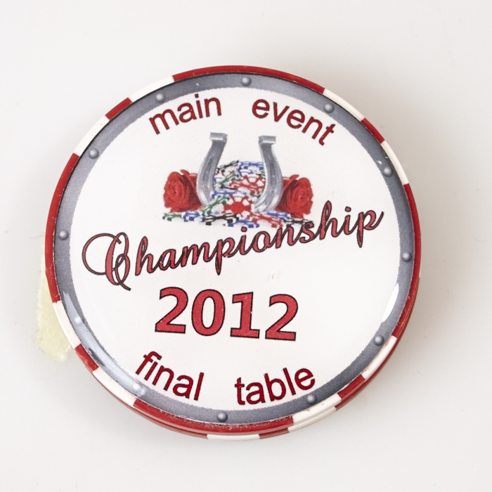 DERBY POKER CHAMPIONSHIP, MAIN EVENT 2012 FINAL TABLE, Poker Card Guard
