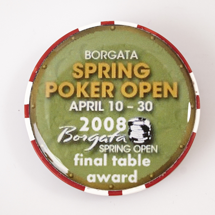 BORGATA CASINO SPRING POKER OPEN 2008 FINAL TABLE AWARD, Poker Card Guard
