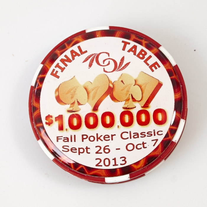 CHOCTAW CASINO $1,000,000 FALL POKER CLASSIC 2013 FINAL TABLE, Poker Card Guard