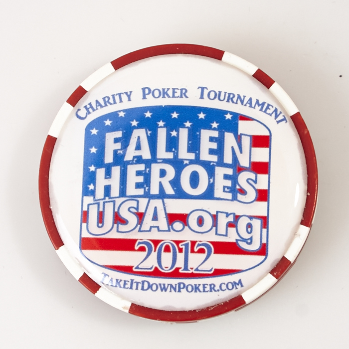 THE BICYCLE CASINO, CHARITY POKER TOURNAMENT, FALLEN HEROES USA.org 2012, Poker Card Guard