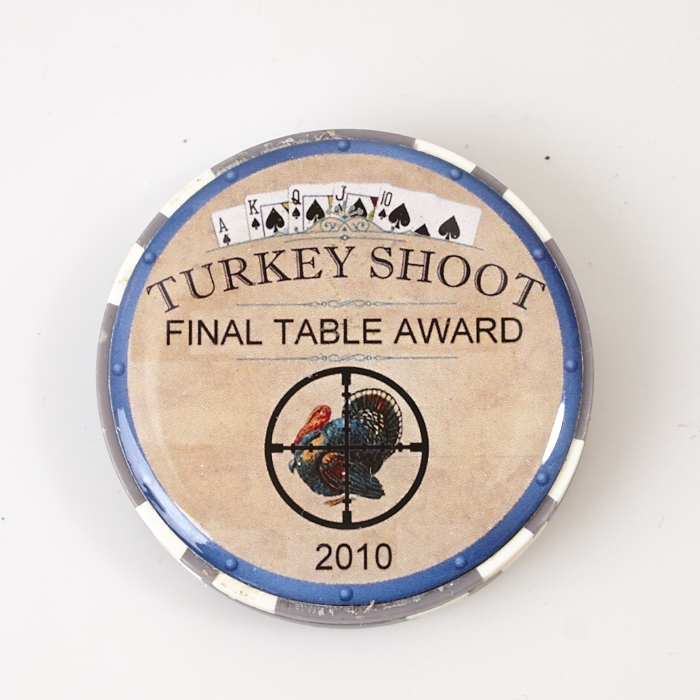 OCEAN’S ELEVEN CASINO, TURKEY SHOOT FINAL TABLE AWARD 2010, Poker Card Guard