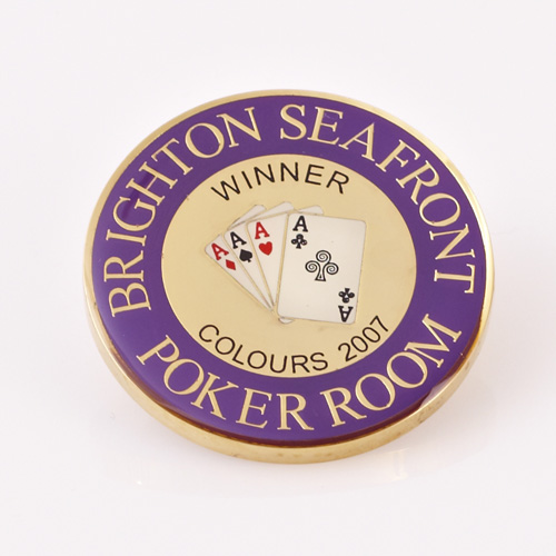 BRIGHTON SEAFRONT POKER ROOM, GROSVENOR CASINOS, WINNER COLOUR 2007, Poker Card Guard