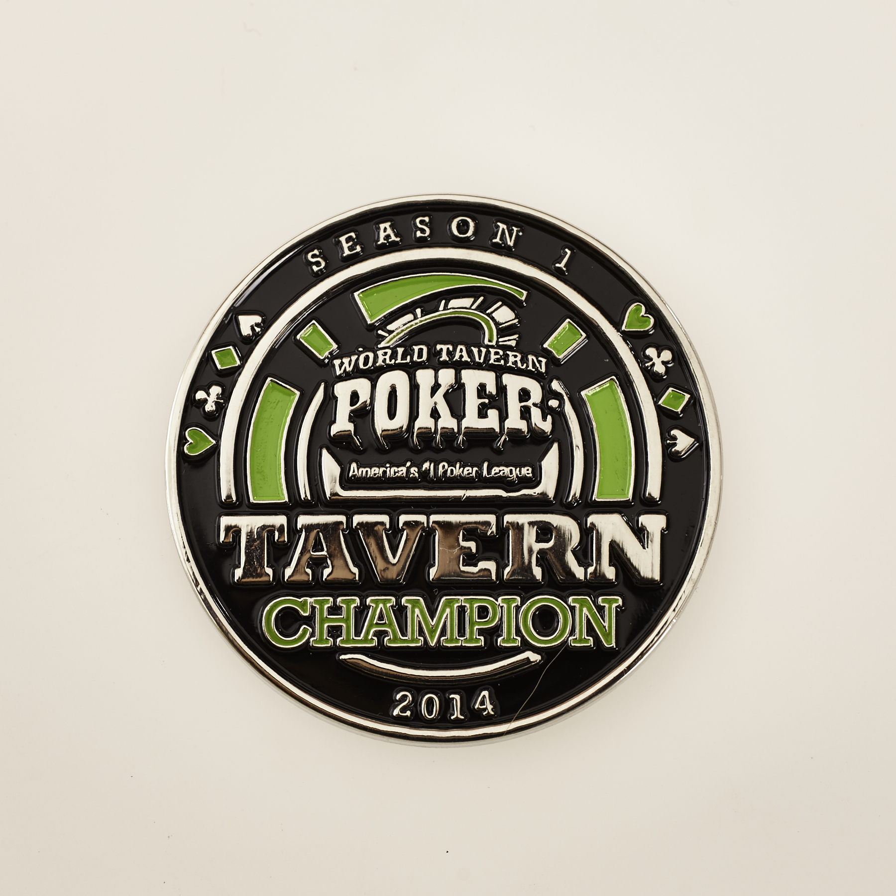 WORLD TAVERN POKER, TAVERN CHAMPION, SEASON 1 2014, Poker Card Guard