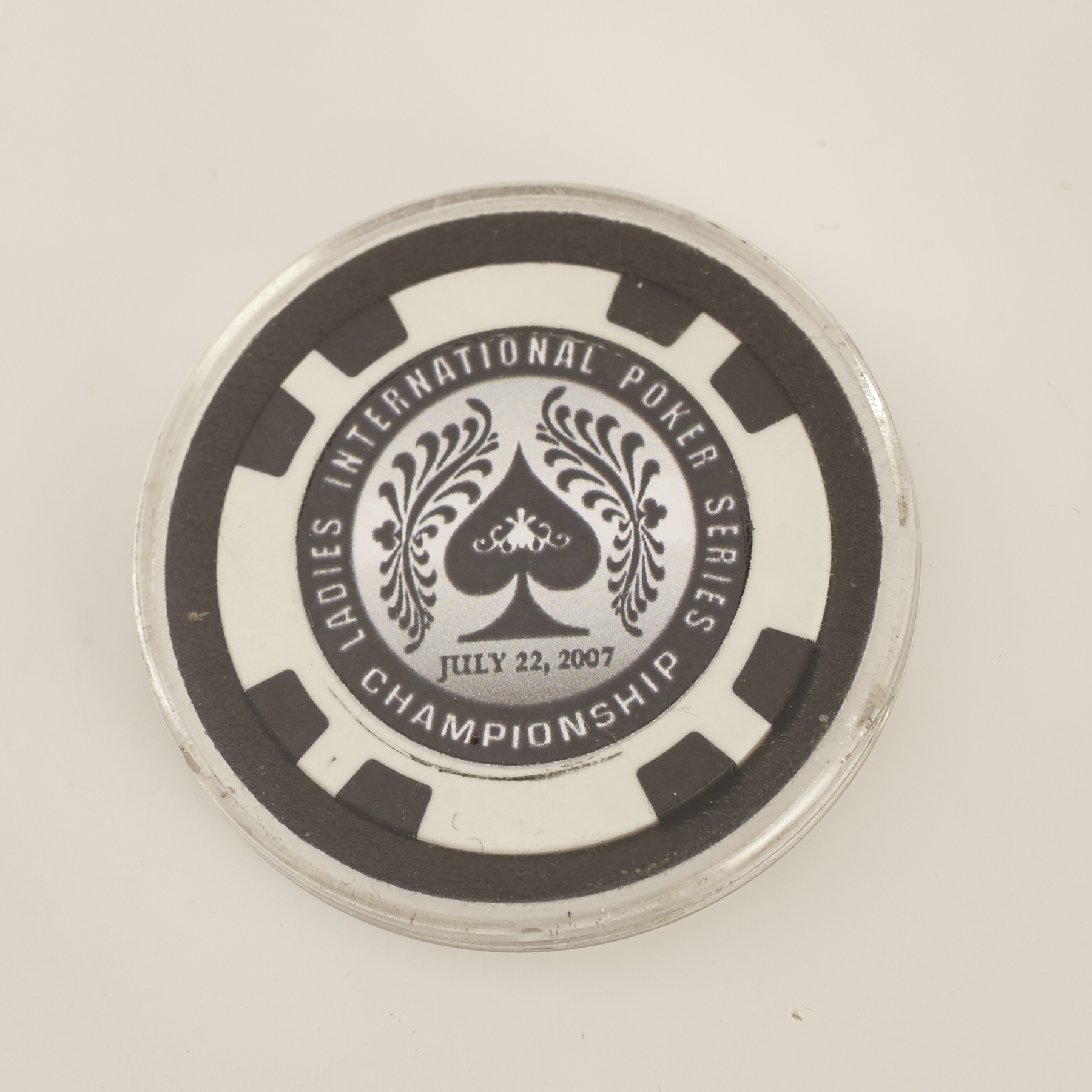 LIPS LADIES INTERNATIONAL POKER SERIES CHAMPIONSHIP 2007 Poker Card Guard Chip