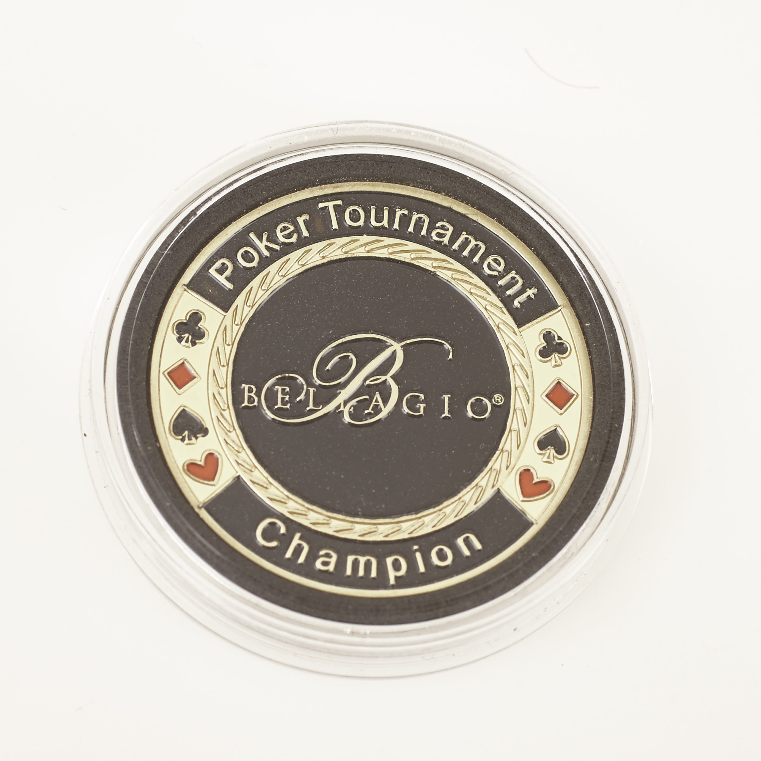 BELLAGIO POKER TOURNAMENT CHAMPION (Gold) Poker Card Guard