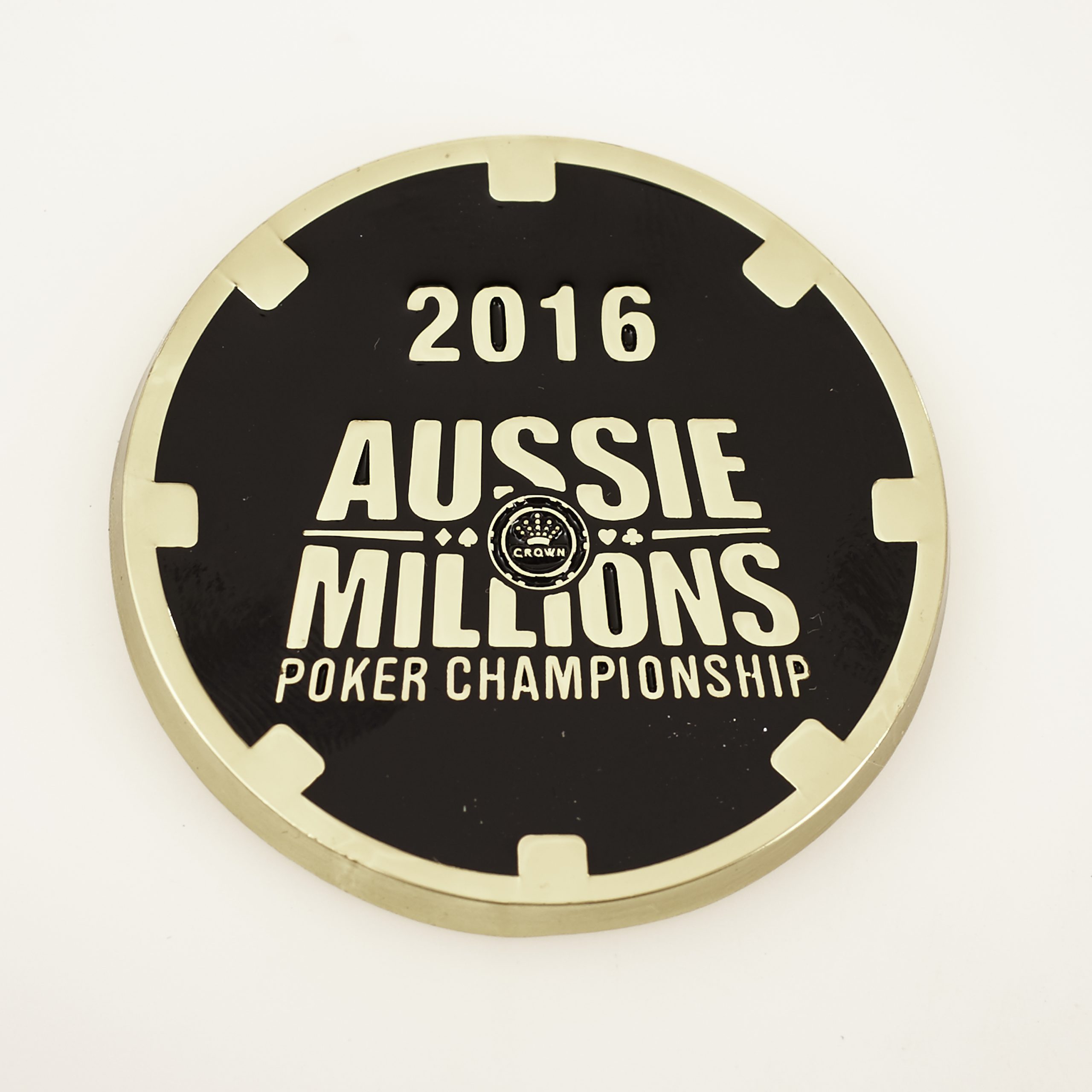 AUSSIE MILLIONS POKER CHAMPIONSHIP 2016 MAIN EVENT CROWN, Poker Card Guard