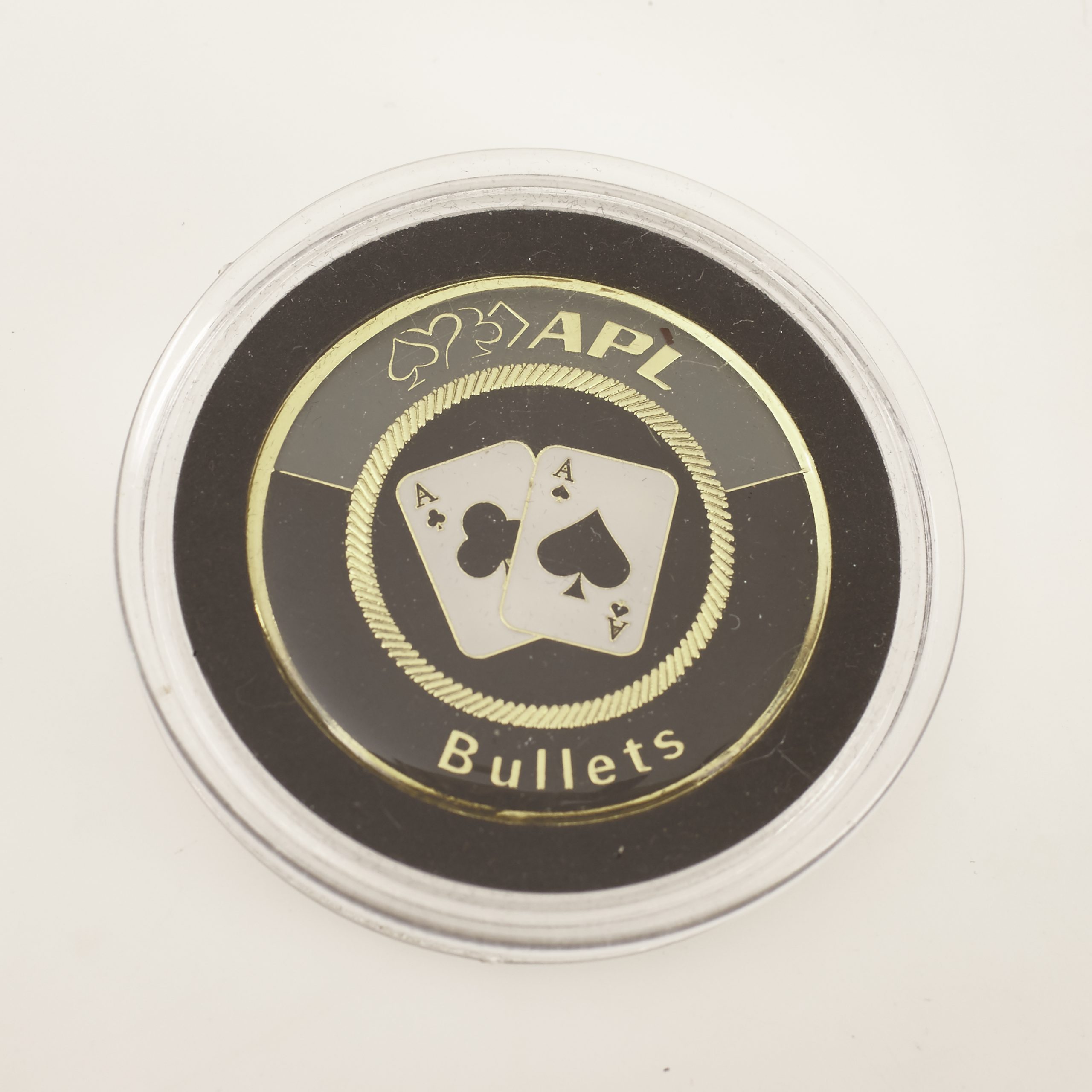 APL AUSTRALIAN POKER LEAGUE, BULLETS (Ace Clubs & Ace Spades), EVENT WINNER, Poker Card Guard