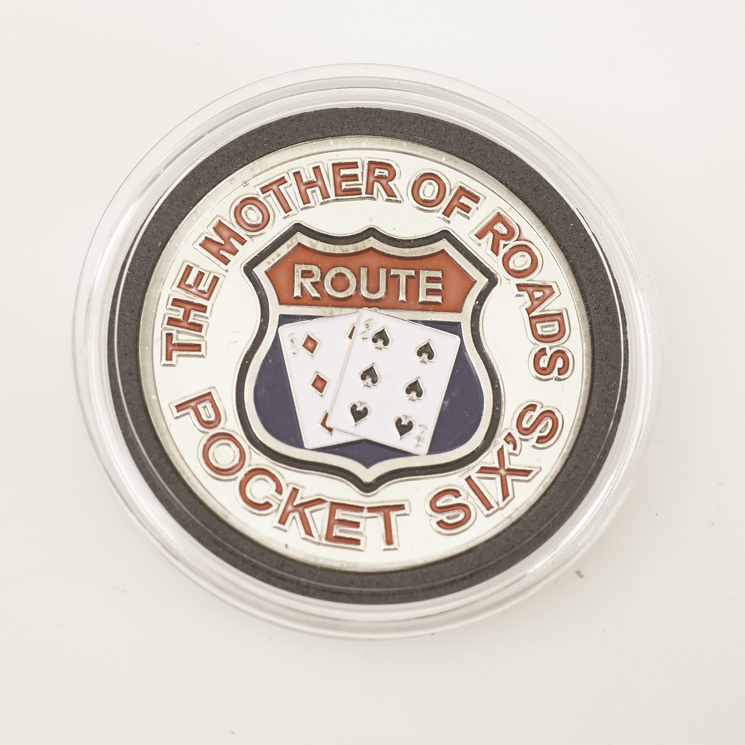 NPL NATIONAL POKER LEAGUE, THE MOTHER OF ROADS, POCKET SIX’S (SILVER), Poker Card Guard