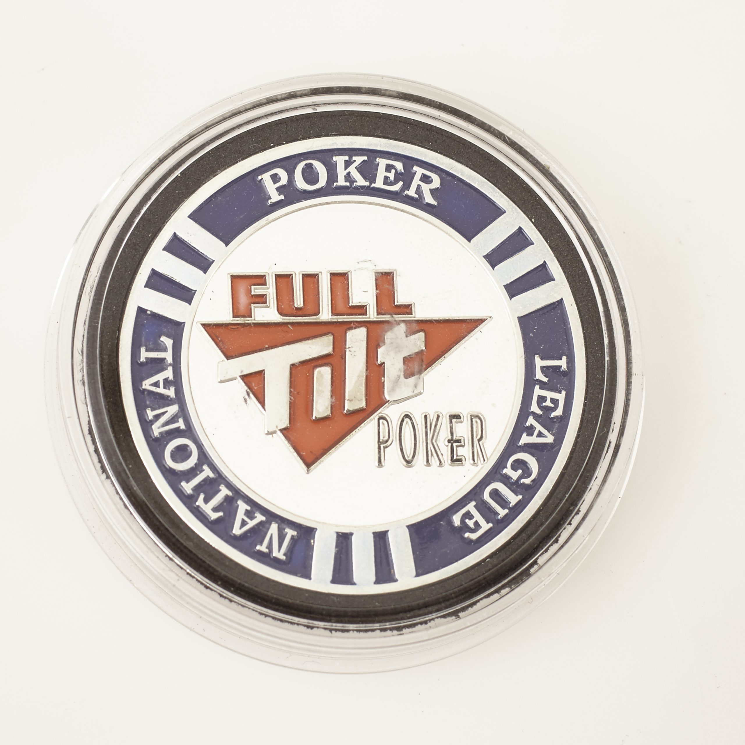 NPL NATIONAL POKER LEAGUE, FULL TILT POKER, BUDDHA (Silver), Poker Card Guard