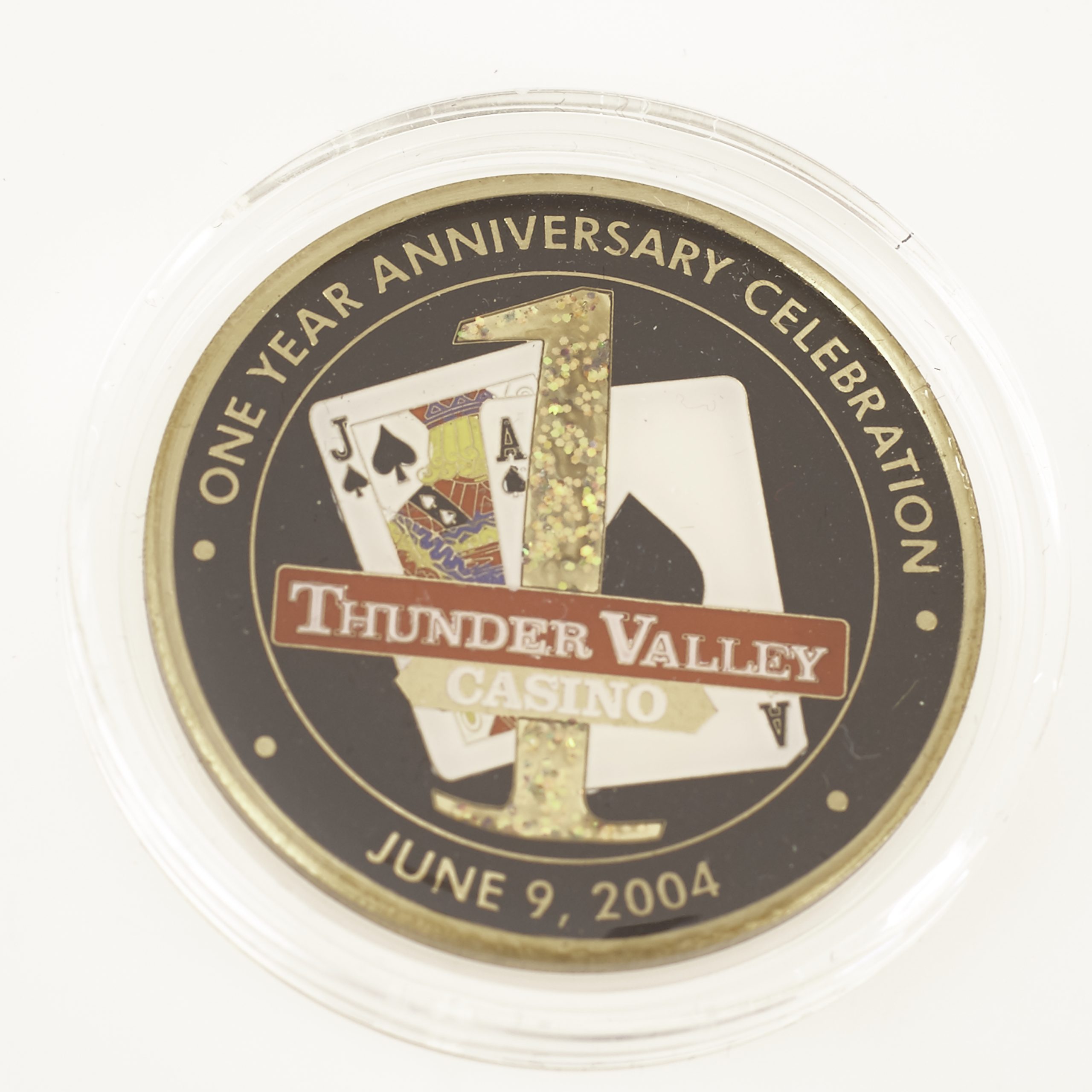 THUNDER VALLEY CASINO, ONE YEAR ANNIVERSARY CELEBRATION, June 9, 2004, Poker Card Guard
