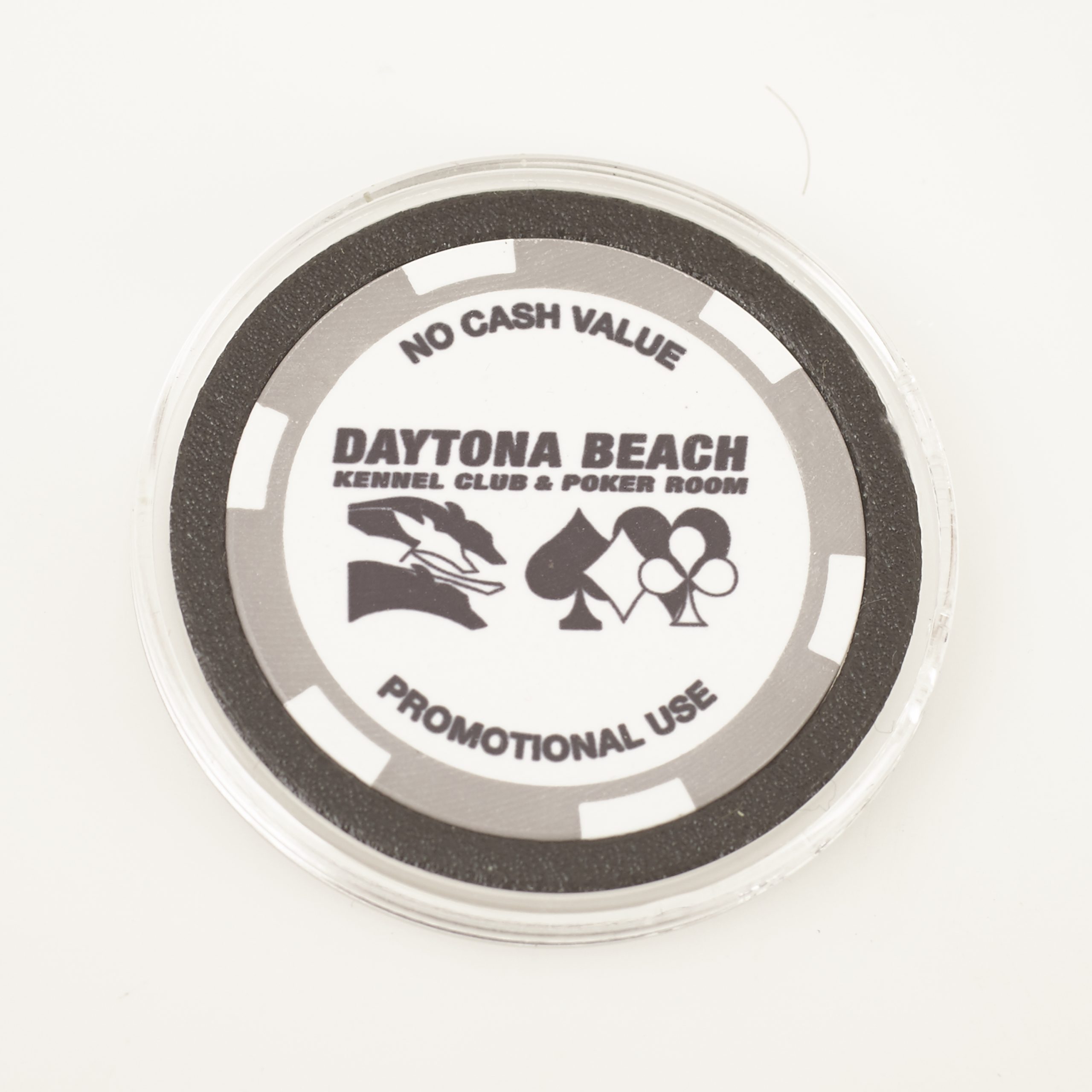 DAYTONA BEACH KENNEL CLUB & POKER ROOM, Poker Card Guard Chip