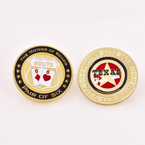 THE MOTHER OF ROADS, PAIR OF SIX, TEXAS HOLD’EM, Poker Card Guard