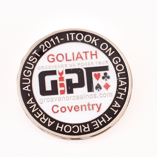 GukPT COVENTRY, GOLIATH AT THE RICOH ARENA, GROSVENOR CASINOS, Poker Card Guard