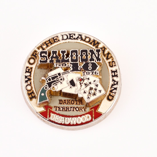 DEADWOOD, DAKOTA TERRITORY, SALOON No. 10, HOME OF THE DEAD MANS HAND, Poker Card Guard