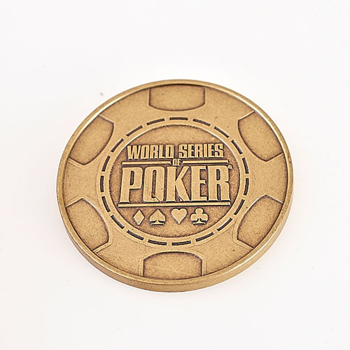 WORLD SERIES OF POKER Bronze Coloured Poker Card Guard
