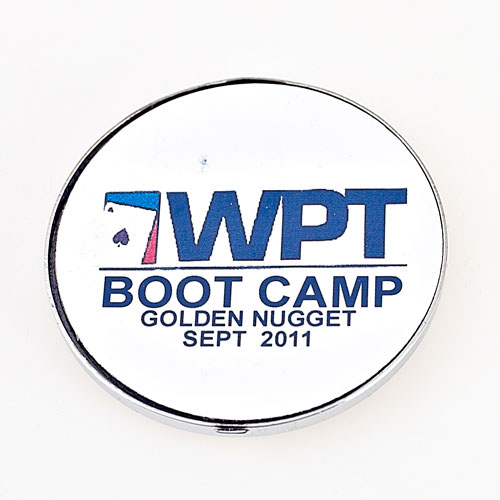 WPT WORLD POKER TOUR. BOOT CAMP Gold Hologram Back, Poker Card Guard